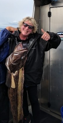 Jill Yocom, Sales and Business Office Manager at Fairlawn Living in Gresham, enjoying one of her favorite hobbies - fishing!